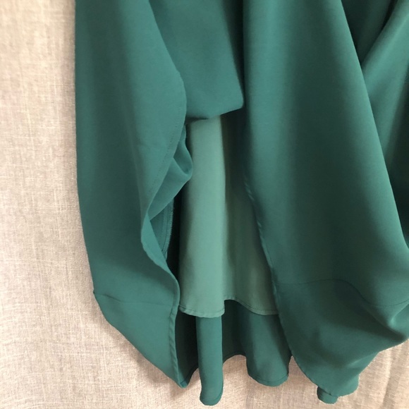 Riwins Teal Sleeveless A-Line Dress with Ribbon Tie - Picture 7 of 11